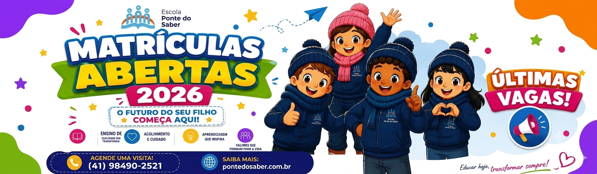 Colônia de Férias — 8 a 21 de Julho